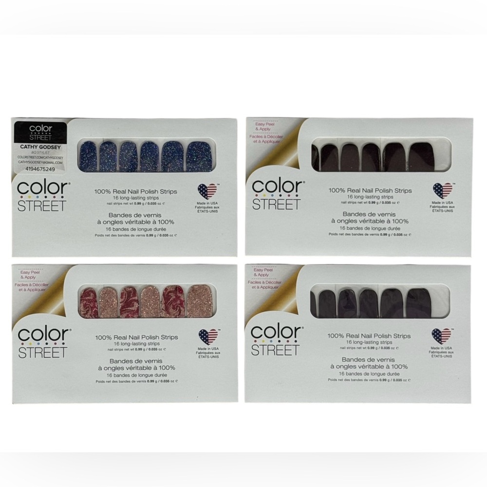 NEW Color Street Nail Polish Strips Lot of 14 Assorted Glitter + 12 Sample Packs - Picture 4 of 6